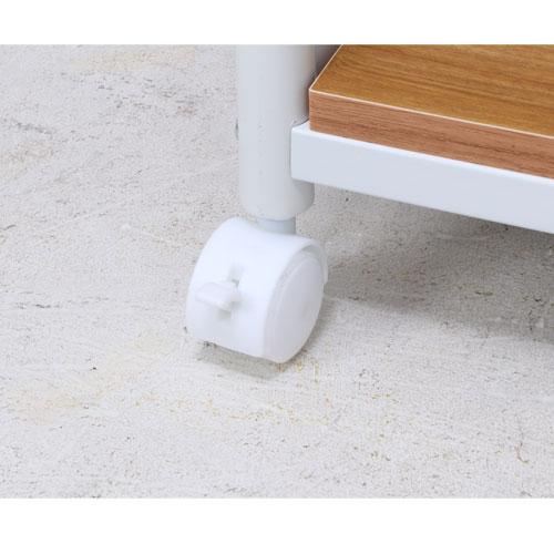 レンジ台 キャスター付き 幅600×奥行460×高さ1035mm レンジワゴン キッチンワゴン レンジボード 収納家具 台所収納 シンプル おしゃれ FBC-9812の画像