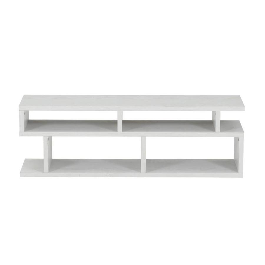 不二貿易（Fuji Boeki） S字型TV台 幅1177×奥行295×高さ384mm オーク