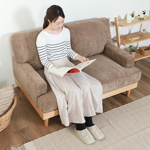 新品　ソファ　ソファベッド　ローソファ　リビングソファ　2人掛け　アイボリー 不二貿易（Fuji Boeki） ソファ 2人掛け 幅1310×奥行860×高さ820mm 肘