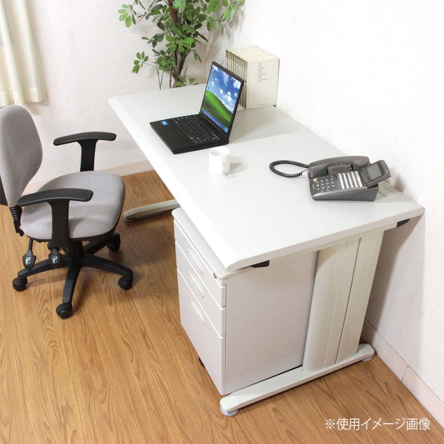 平机 幅1400×奥行700×高さ700mm グレー 耐荷重20kg ペントレイ付 パソコンデスク PCデスク 木目調 収納付き 事務用 おしゃれ シンプル オフィス 会社用 KH140_1