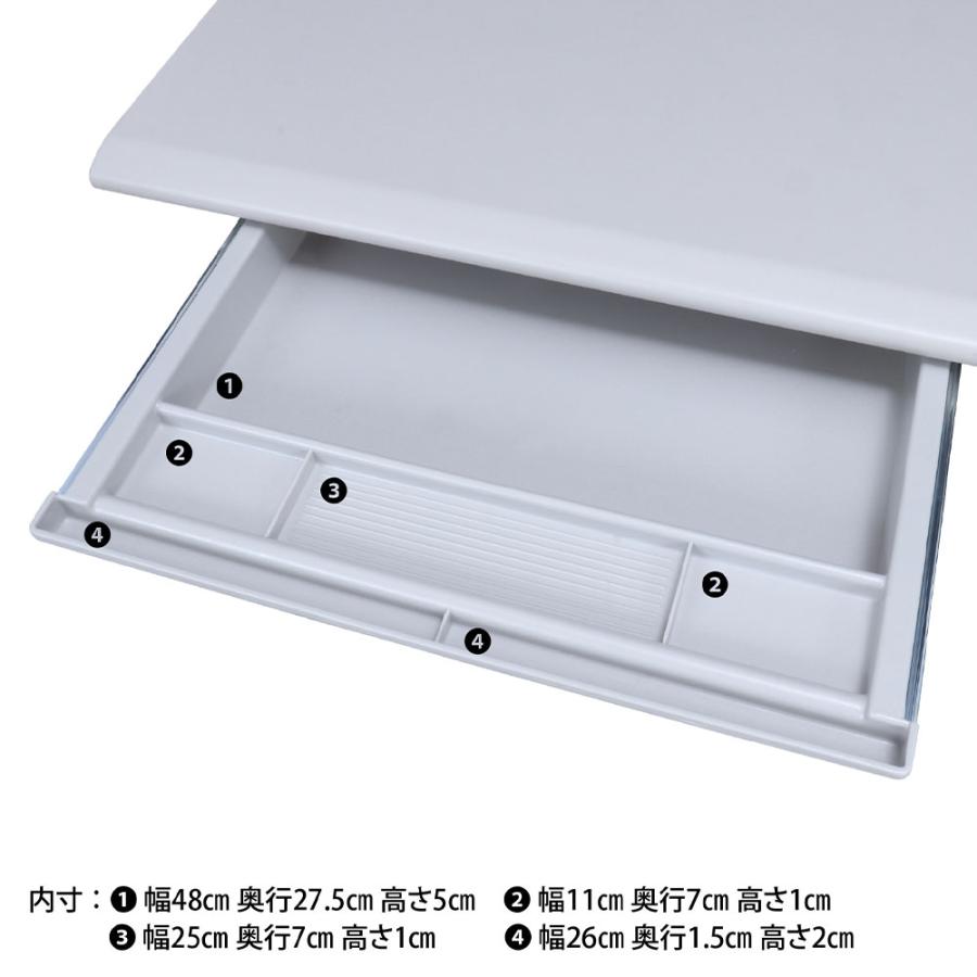 平机 幅1400×奥行700×高さ700mm グレー 耐荷重20kg ペントレイ付 パソコンデスク PCデスク 木目調 収納付き 事務用 おしゃれ シンプル オフィス 会社用 KH140_3