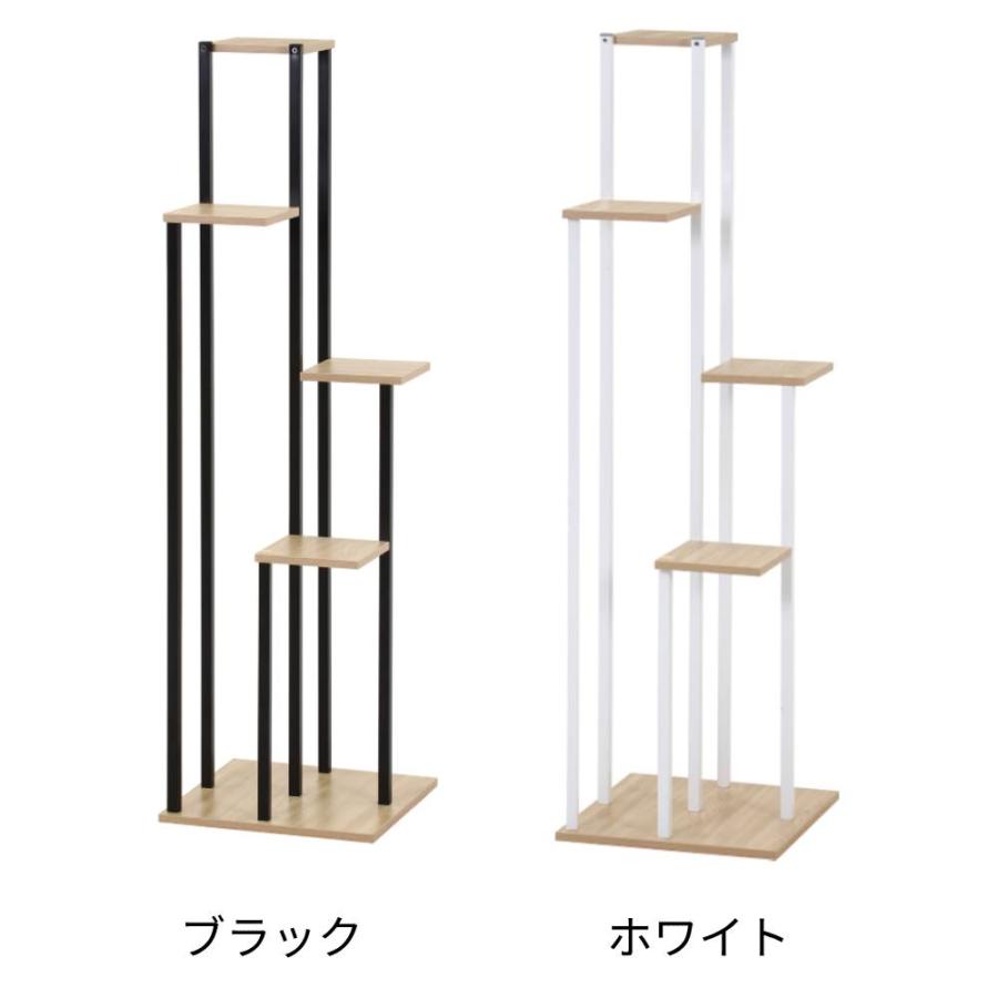 ディスプレイスタンド タワー 幅400×奥行400×高さ1400mm ブラック ホワイト 展示スタンド オープンスタンド マルチスタンド コレクションラック 雑貨 KT-007の画像