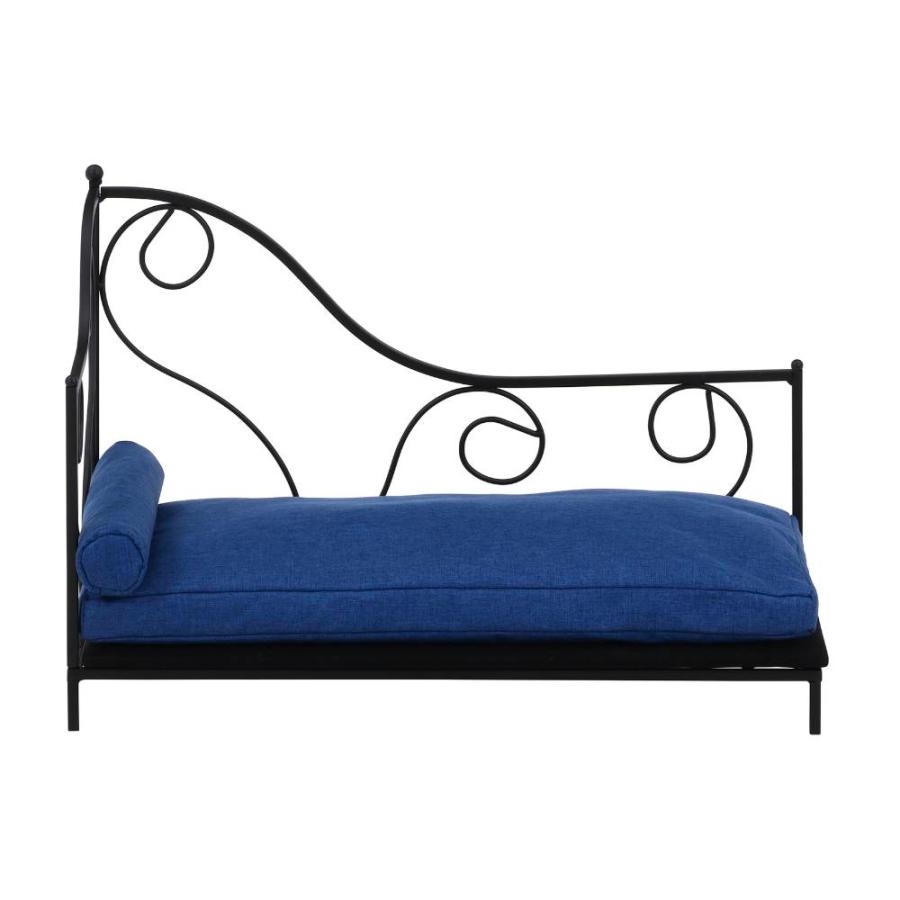 ペットデイベッド 幅680×奥行340×高さ460mm ブラック×ブルー ペットベッド ペットソファー ペットソファーベッド ペット家具 犬猫用 オールシーズン SF-533_3