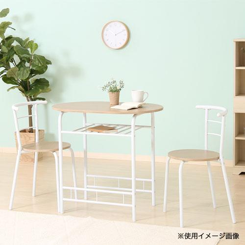 不二貿易（Fuji Boeki） ダイニングセット 2人用 3点セット 幅810×奥行 