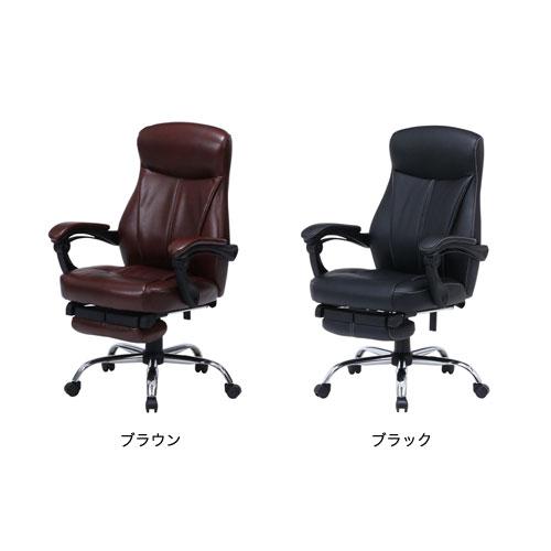 オフィスチェア 幅695×奥行630×高さ1050〜1130mm リクライニング 合成皮革張りチェア キャスター付きチェア 肘付チェア デスクチェア パソコンチェア YF-210Aの画像