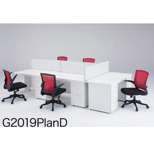 soldout法人限定 オフィスプラン デスクセット オフィス家具セット 5人用 事務所 グループ オフィス オフィスデスク