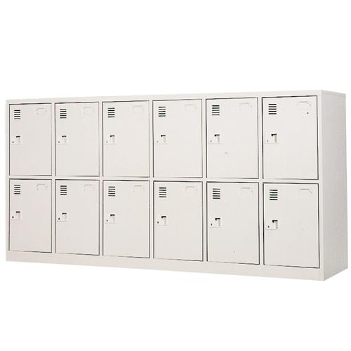 法人限定 ロッカー 12人用 6列2段 シリンダー錠 スチールロッカー 貴重