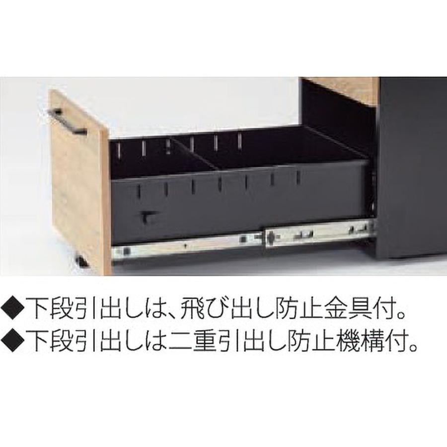 法人限定 サイドワゴン 3段 脇机 サイドデスク 袖机 袖箱 インサイド 