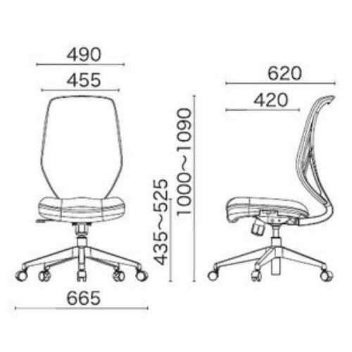 法人限定 オフィスチェア メッシュチェア デスクチェア ループ肘 モールドウレタン パソコンチェア ワークチェア おしゃれ 腰痛 事務椅子 PCチェア LAP-54AT_7