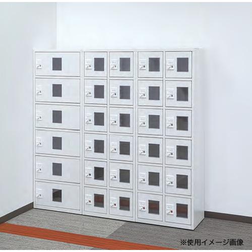 法人限定 貴重品ロッカー 6人用 1列6段 ダイヤル錠仕様 貴重品BOX 鍵