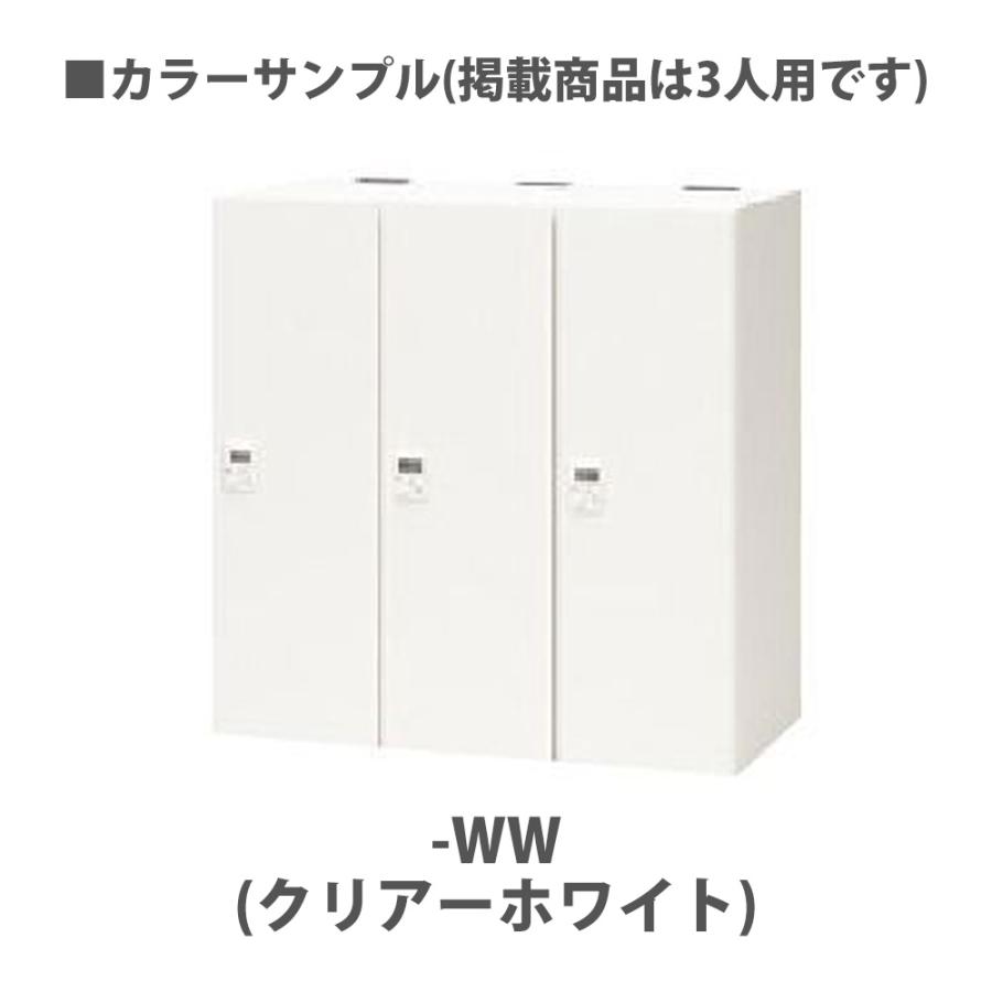 ロッカー 8人用 プッシュボタン錠 パーソナルロッカー スチールロッカー 更衣ロッカー キャビネット 可動棚 鍵付き 収納 会社 更衣室 事務所 日本製 PKL-0918P8_3