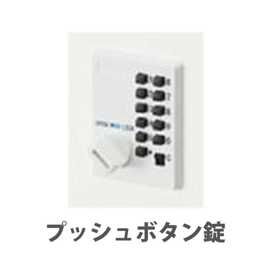 ロッカー 8人用 プッシュボタン錠 パーソナルロッカー スチールロッカー 更衣ロッカー キャビネット 可動棚 鍵付き 収納 会社 更衣室 事務所 日本製 PKL-0918P8_5