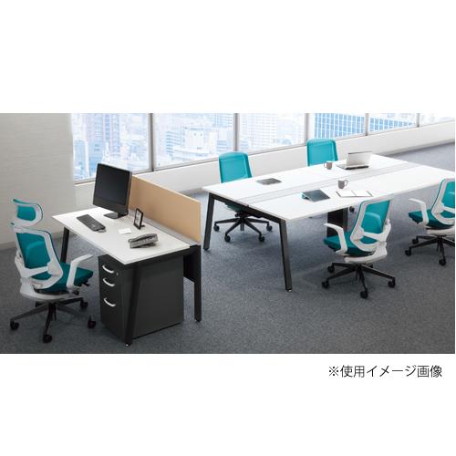 オフィスチェア 肘なしタイプ ヘッドレスト付 ハンガー付 アルミ脚 デスクチェア 布張りチェア ハイバックチェア 事務椅子 事務所 会社 セリフト SLENB514AFHの画像