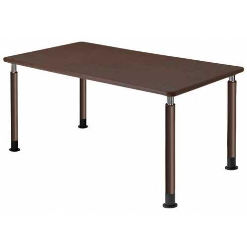 ★期間限定セール★　昇降式テーブル ダークブラウン　無段階調整 RASIK（ラシク） 昇降 テーブル 高さ54.5cm〜70.5cm 昇降式テーブル