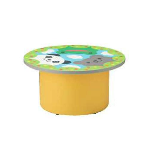 法人限定 幼稚園 キッズテーブル かわいい 子供部屋家具 カラフル アニマル カラフル 子ども用家具 キッズ家具 ラウンドテーブル 保育園 幼稚園 キッズルーム 作業台 L9010 90mk Hl9010 90mk Lookit オフィス家具 インテリア