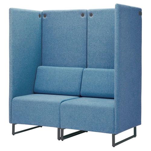 藤沢工業 法人限定 パネル付 ソファ 2人掛け ファミレス席 集中ブース