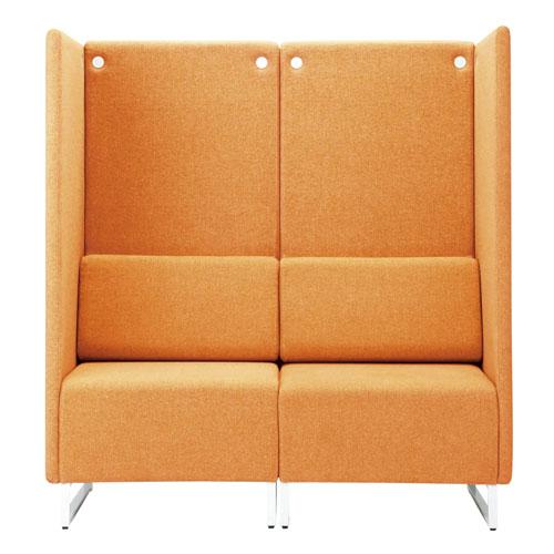 藤沢工業 法人限定 パネル付 ソファ 2人掛け ファミレス席 集中ブース