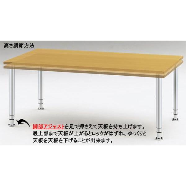 藤沢工業 法人限定 ?昇降式テーブル 幅1800×奥行750mm ミーティング