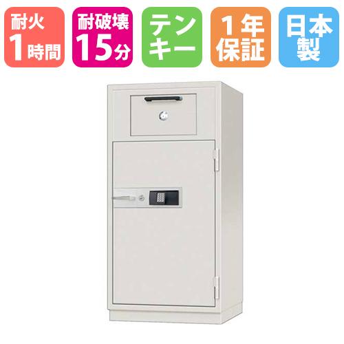 日本アイ・エス・ケイ 投入式耐火金庫 178L 履歴テンキー錠 +
