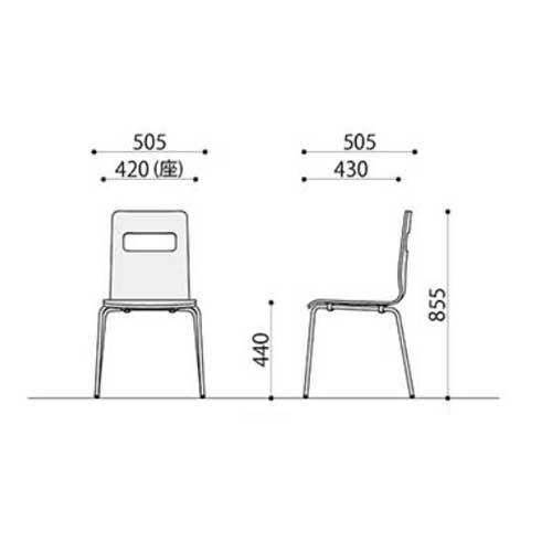 弘益 法人限定 スタッキングチェア 会議 ミーティング イス ALES