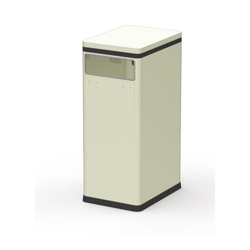 弘益 ゴミ箱 幅240mm 奥行329mm 高さ600mm 袋止め付き 机下 デスク下