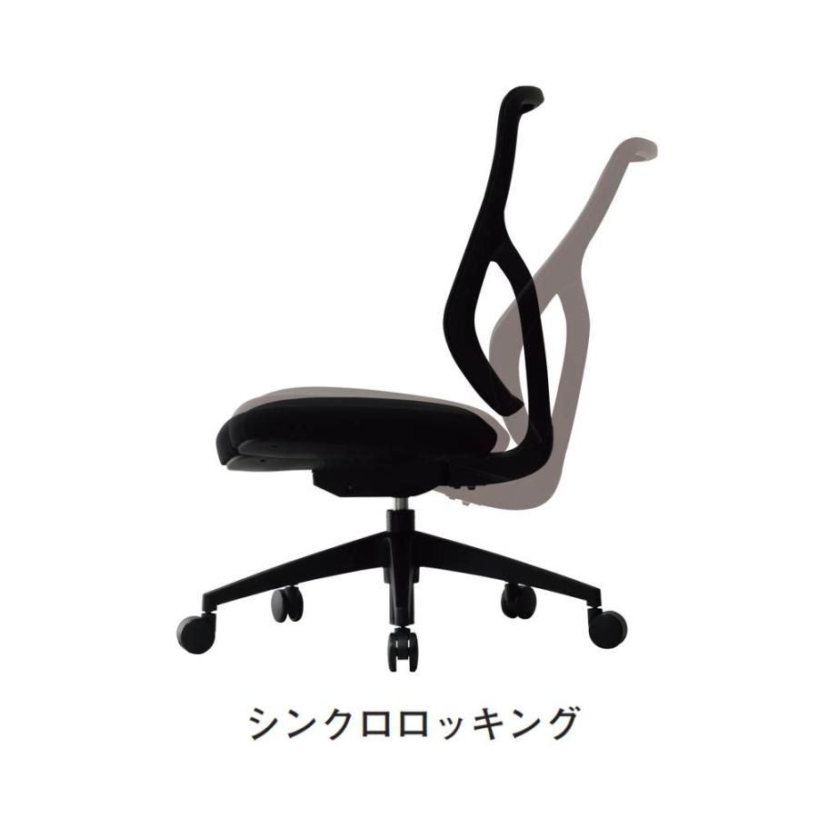 弘益 法人送料無料 CKH44 オフィスチェア メッシュ張り ブラック
