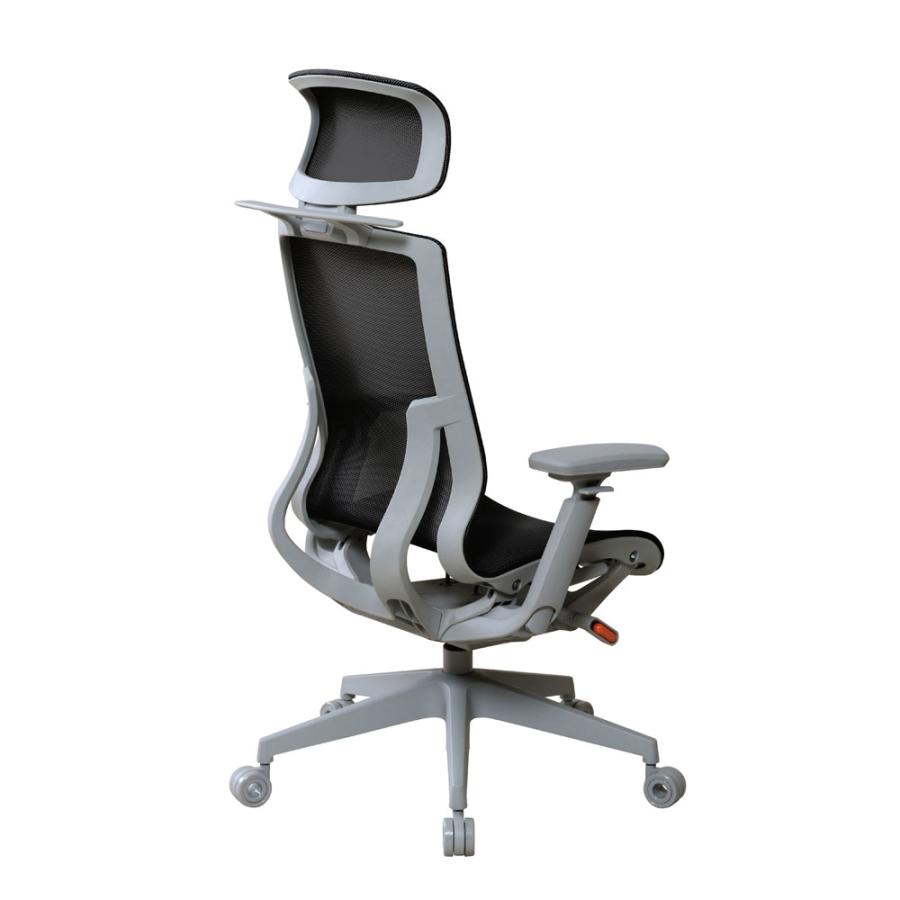 【新品・送料無料】メッシュチェアー肘付 (ブラック)（グレー） 弘益 法人送料無料 高機能オフィスチェア ブラック グレー メッシュ張