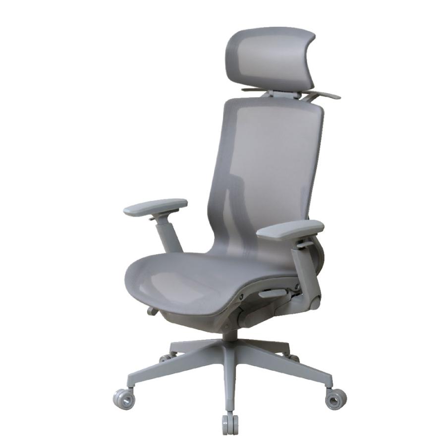 【新品・送料無料】メッシュチェアー肘付 (ブラック)（グレー） 弘益 法人送料無料 高機能オフィスチェア ブラック グレー メッシュ張