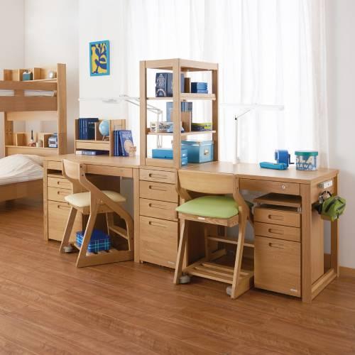 コイズミファニテック 学習机 幅900×奥行600×高さ730mm 木製 学習