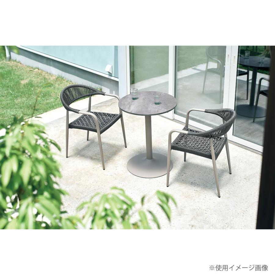 フェリー ガーデンチェア 4脚セット 肘付 幅560×奥行600×高さ760mm 座