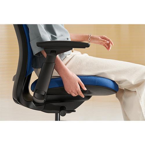 Series2 Steelcase ブラックフレーム 3Dニット/エアバック オフィスチェア デスクチェア オフィス 会社 高機能 ハイバック おしゃれ ブラック 肘付 436AIR3DBA_8