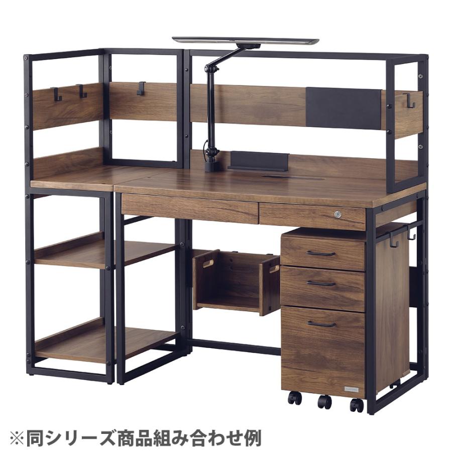 くろがね工作所 キャビネット 木製 スリム 3段 サイドワゴン デスク