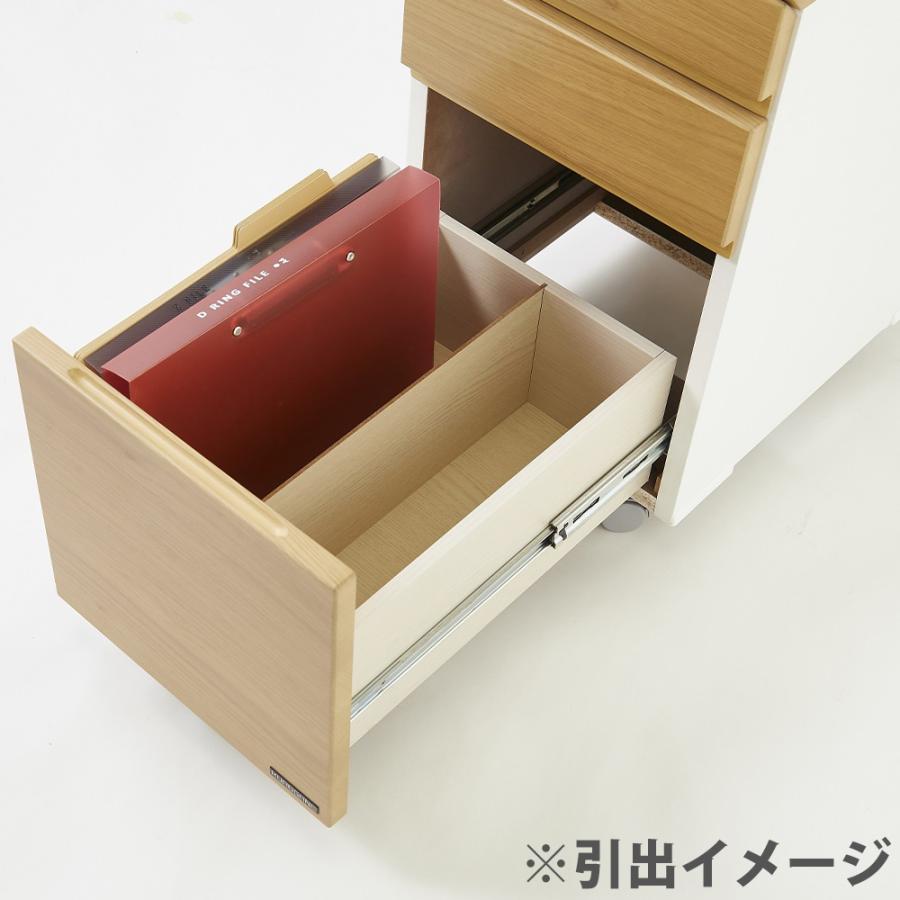 キャビネット 木製 スリム 3段 サイドワゴン デスクワゴン ワゴン 脇机 オフィスワゴン キャスター付 引き出し 収納 コンパクト 会社 オフィス 在宅 書斎 ZDC-32_6
