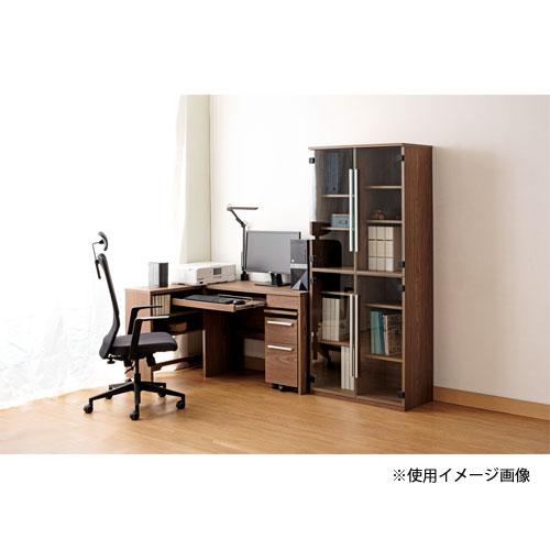 木製ガラスキャビネット 収納棚 本棚 木製キャビネット 3列2段 ガラス扉 幅1203×奥行400×高さ1803mm 棚板12