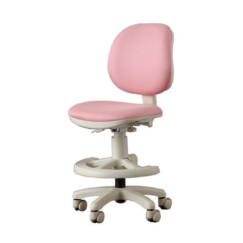 美品　学習椅子　ピンク 学習椅子 学習チェア ホップ7 布：ピンク ファブリック ナイロン樹脂