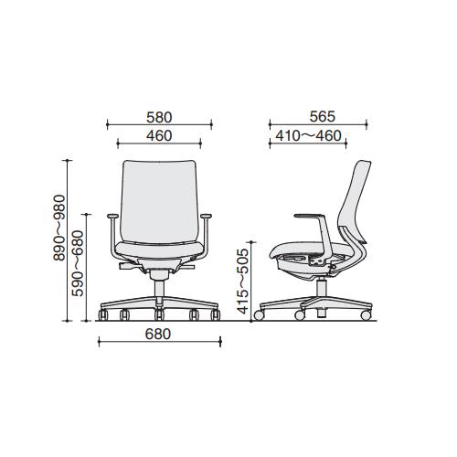 貴重 組立設置無料 オフィスチェア コクヨ ミトラ2 ファブリック スタンダードバック ブラック脚 L型肘 ランバーサポート付 椅子 チェア Mitra2 C04-B192CW-E1