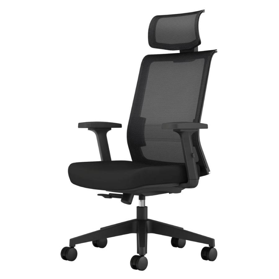 KOKUYO（コクヨ） オフィスチェア エントリー2 肘付き ヘッドレスト 