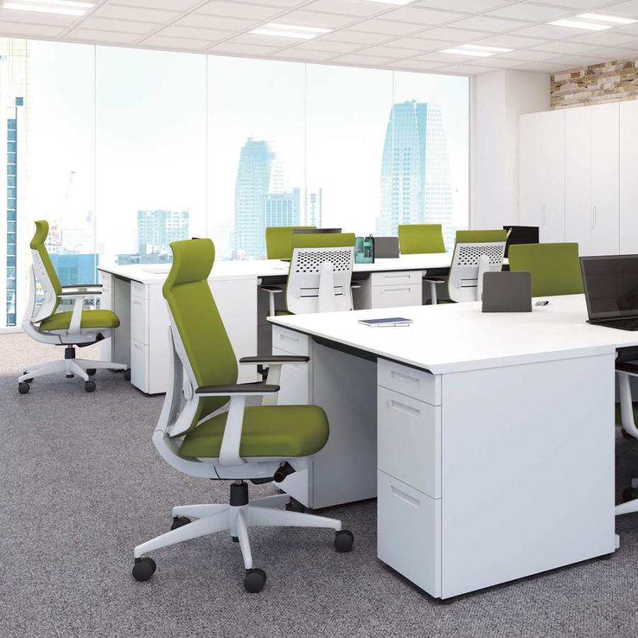 KOKUYO（コクヨ） 組立設置無料 オフィスデスク 引き出し付き 幅1500