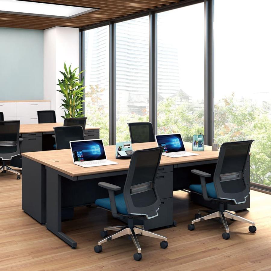 KOKUYO（コクヨ） 組立設置無料 脇机 インベント 3段 鍵付き ワゴン 袖