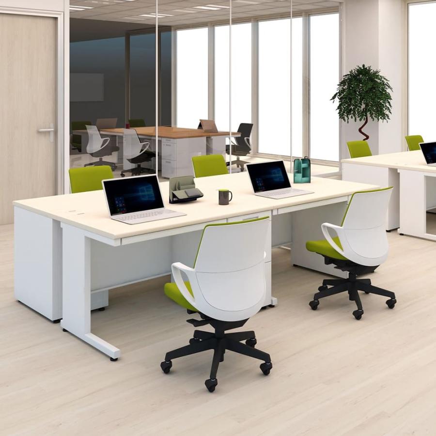 KOKUYO（コクヨ） 組立設置無料 脇机 インベント 3段 鍵付き ワゴン 袖