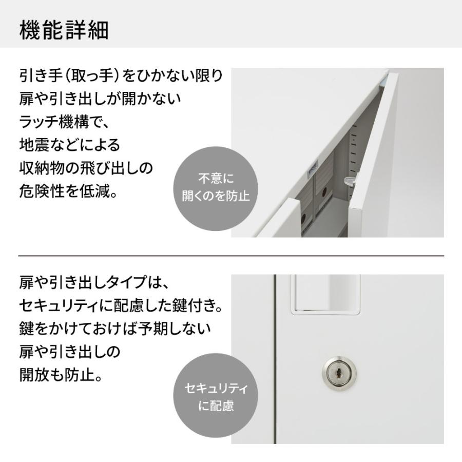 KOKUYO（コクヨ） 書庫 インベント 両開き扉 上置き 高さ1050mm 鍵付き