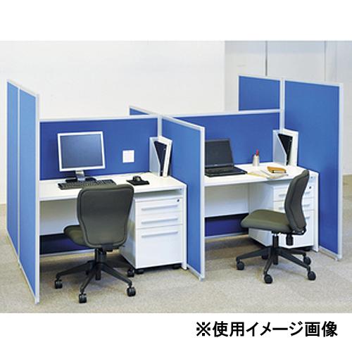 青いオフィスパーテーション スタンド式 弘益 法人限定 パーテーション 幅100×高さ180 両面安定脚 自立式
