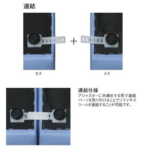 ロビーチェア PVCレザー張り 背付きストレート 幅600×奥行640×高さ700mm 抗菌 耐アルコール 耐次亜塩素酸 ノンフタル酸 合成皮革張りチェア 国産 RO-S600-PVC_4
