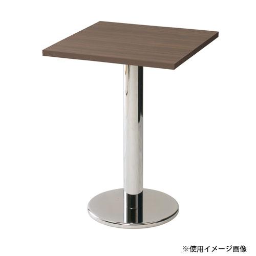 抗ウイルスカフェテーブル 脚部 ベース直径400mm 支柱直径76mm ラウンド脚 クロームメッキ スチール製 組合わせテーブル ロビーテーブル 店舗 日本製 ROU-4076Mの画像