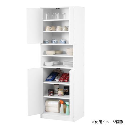 法人限定 食器棚 シンプル ホワイト ナチュラル 木製 収納棚 キッチン インテリア オープンラック 扉 マグネット式 レンジラック 家電収納 スリム SDP-1800_2