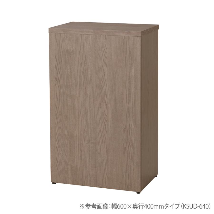法人送料無料  受付台 幅300×奥行300×高さ1000mm オークグレー ホワイト 木製天板 インフォメーションカウンター シンプル オフィス 会社 日本製 SUD-330の画像