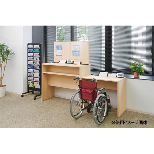 法人限定 抗ウイルス 記載台 掲示板付き 幅1200×奥行500×高さ1600mm 掲示パネル付き記入台 記入用テーブル 抗ウイルス加工 抗菌加工 指紋防止 VKDK-1250_5