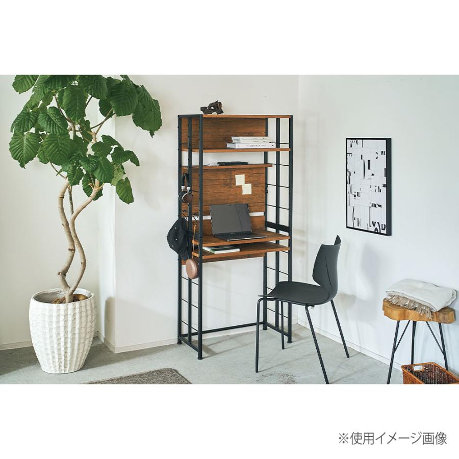 弘益 マルチラックM 幅700×奥行き350×高さ1560mm 転倒防止バンド付 棚