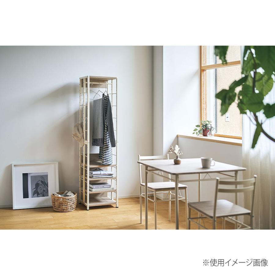 弘益 マルチラックS 幅350×奥行き350×高さ1560mm 転倒防止バンド付 棚