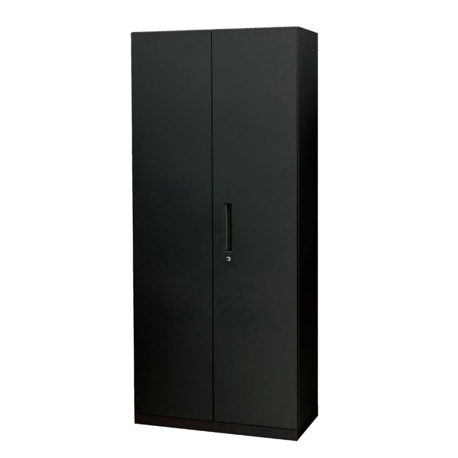 法人限定 スチール書庫 両開きタイプ 高さ1850mm 幅800×奥行400mm A4書庫 ブラック ホワイト オフィス収納 収納棚 本棚 オフィス 会社 シンプル WS-A180R_3